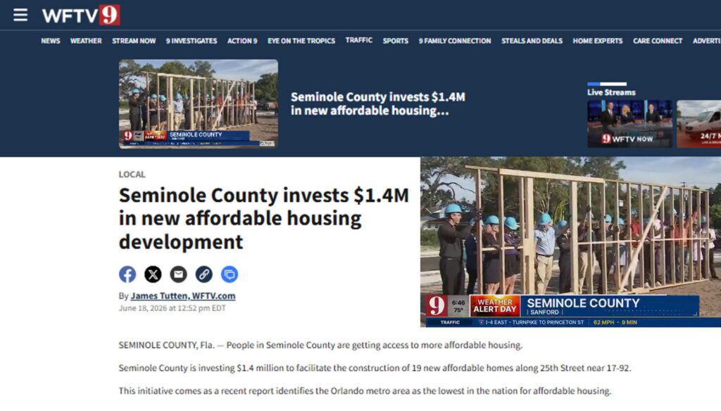 WFTV 9 Wall Raising